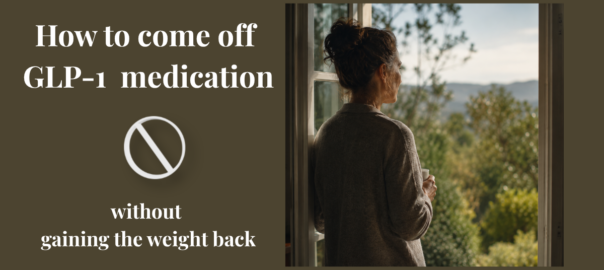 Woman looking out a window, representing the transition off GLP-1 medication and building lasting weight control from within